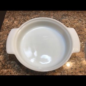 Fire King Milk Glass Casserole Dish 1QT